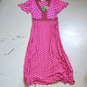 Boden Ellie Flutter Maxi Tea Dress Size Small NWT